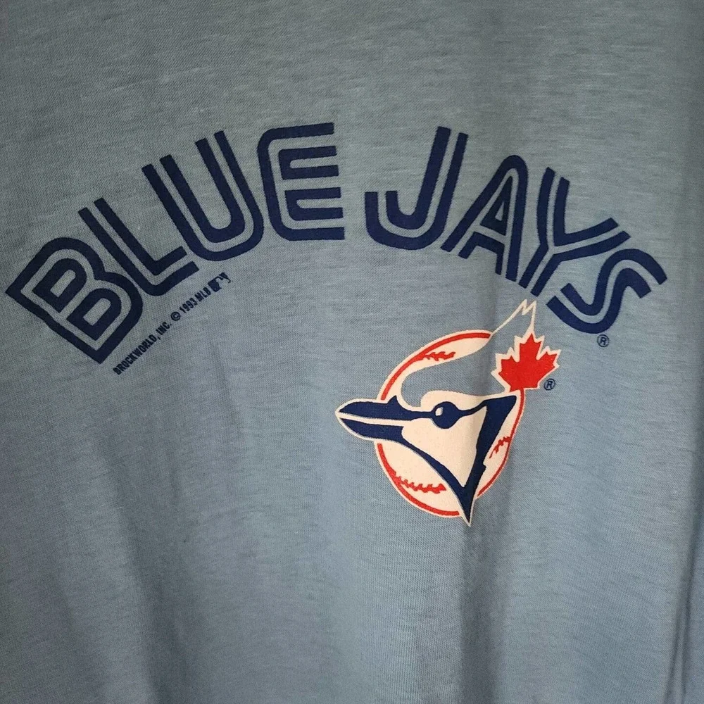 Vintage Single Stitch Toronto Blue Jays T-Shirt Size XL 1993 90s MLB